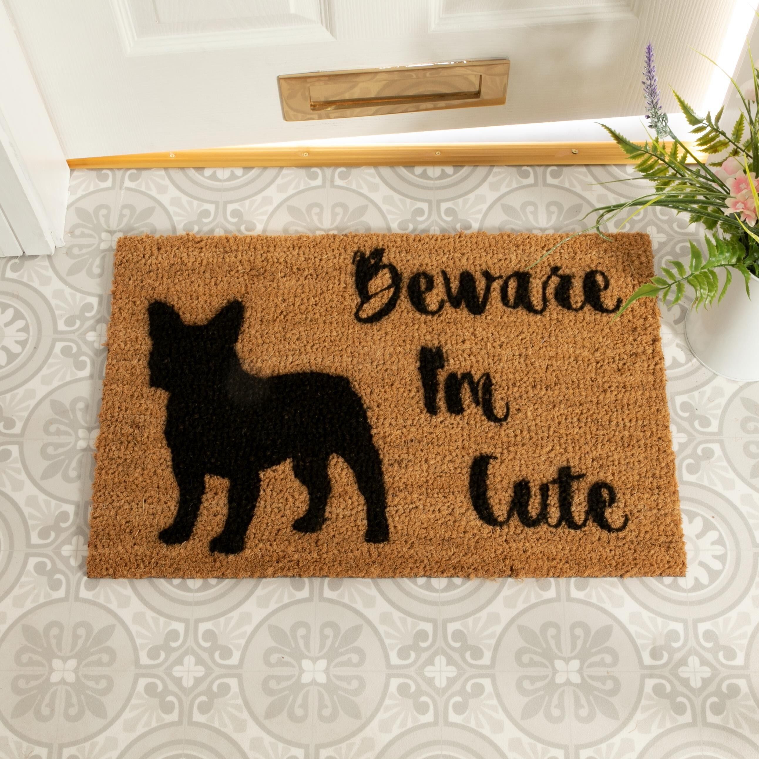 Attenzione, sono carino zerbino Bulldog francese