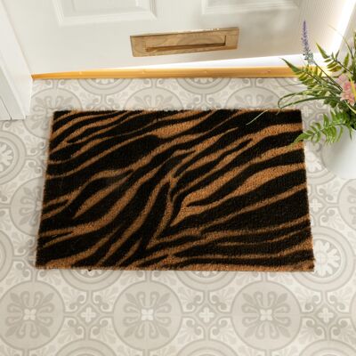 Zebra Print Doormat