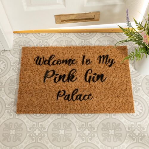 Welcome To My Pink Gin Palace Doormat