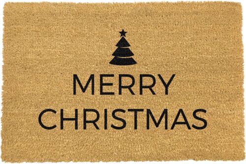Traditional Merry Christmas Greeeting Doormat
