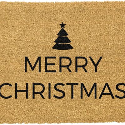 Traditional Merry Christmas Greeeting Doormat