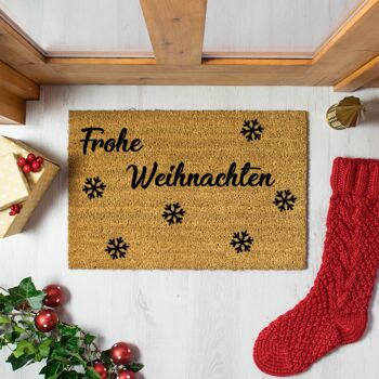 Frohe weihnachten fußmatten 2