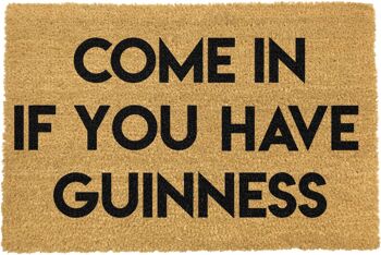 Entrez si vous avez un paillasson Guinness 1