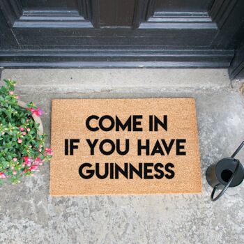 Entrez si vous avez un paillasson Guinness 2