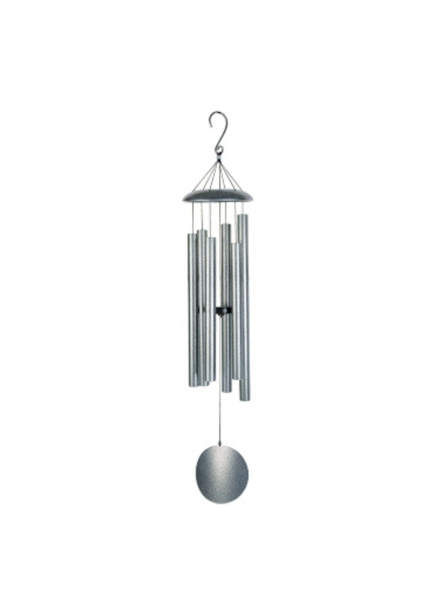 Carillon éolien Nature's Melody Galaxy de 114 cm de long - tubes sonores accordés - couleur argentée, GT45AS
