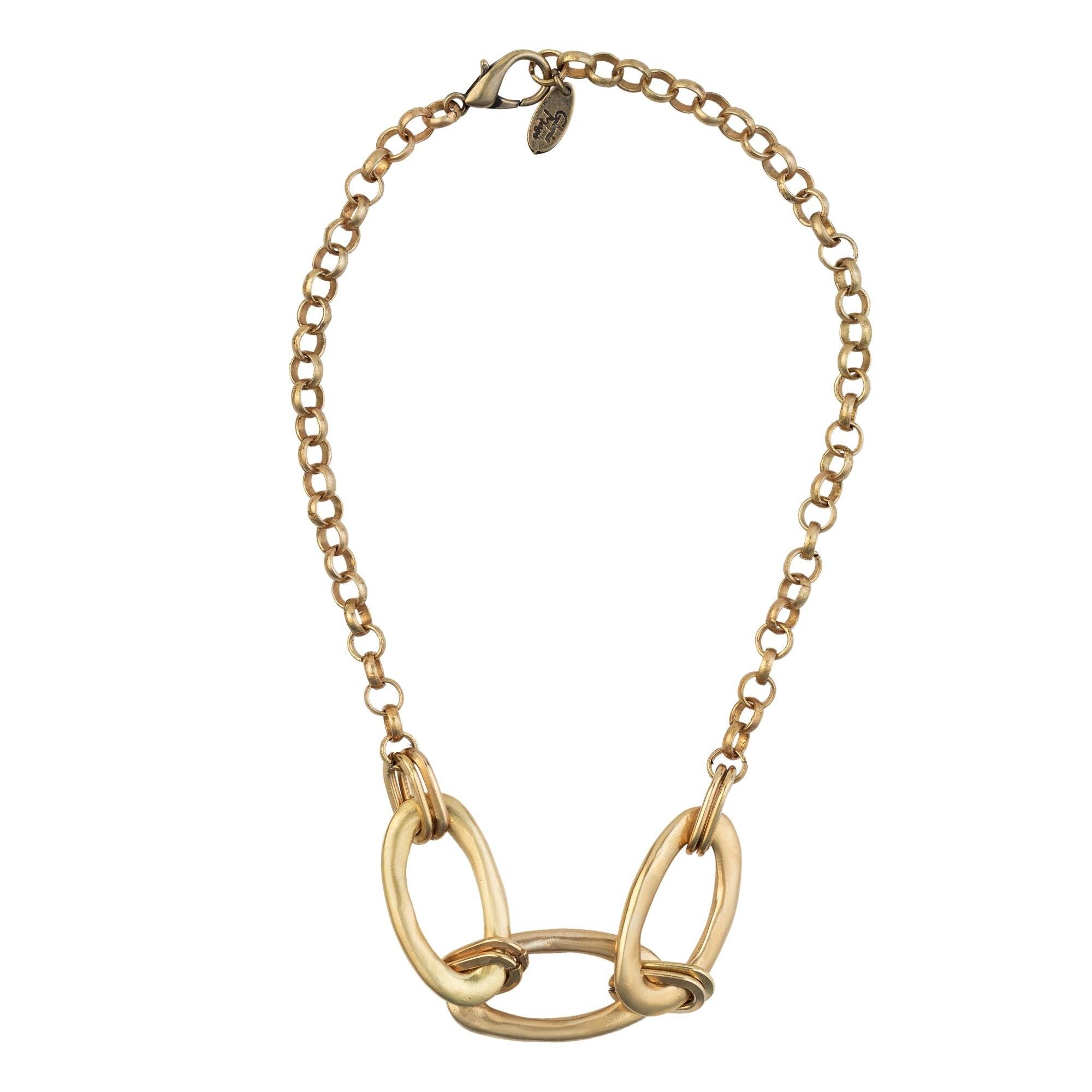 Girocollo catena a maglie dorate