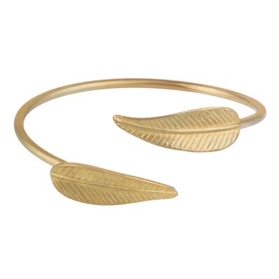 Goldenes Feder-Gold-Reifenarmband