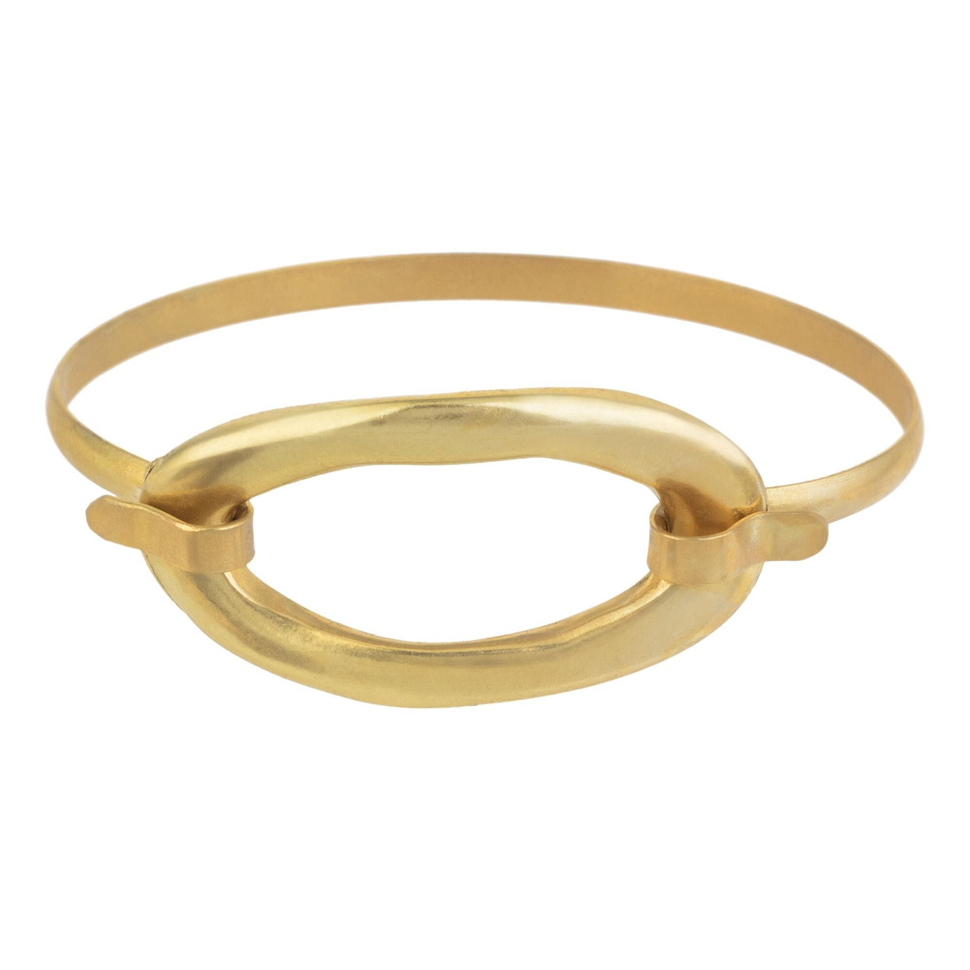 Bracciale Gloria Mago maglia dorata in ottone metallo color oro