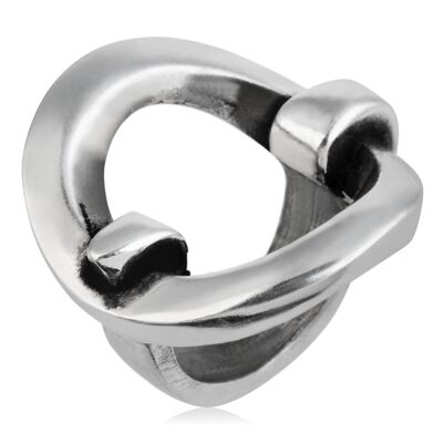 Anillo Gloria Mago "abrazo" plata chapado plateado