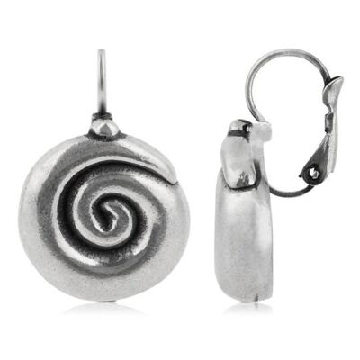 Verschlafener Muschel-Ohrring aus Silber