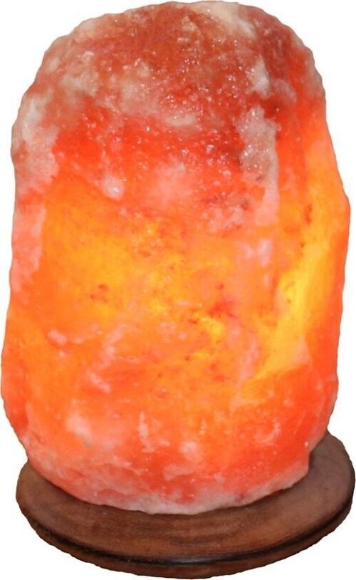 Himalaya Salt Crystal Rock 4-6kg houten voet