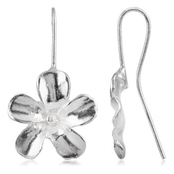 Boucle d'oreille crochet Fée argent argent 1