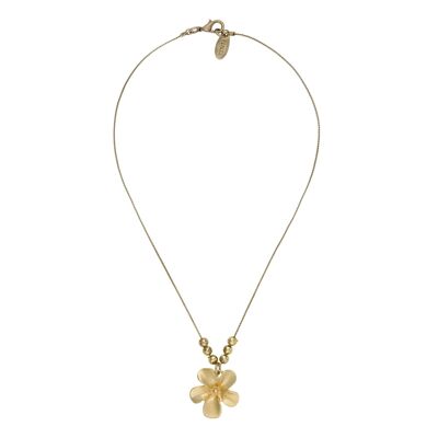 Tour de cou chaîne dorée avec pendentif fleur Fée