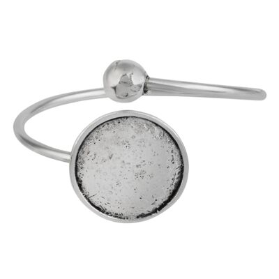 Bracciale Moon regolabile in argento placcato