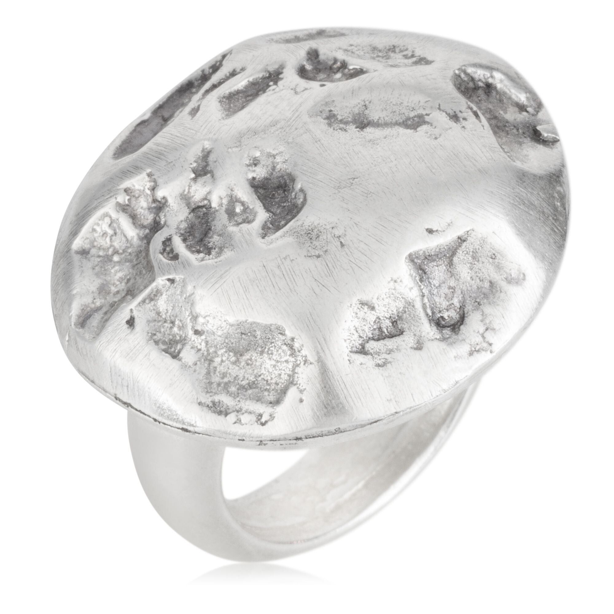 Anello Glory Magician in zama placcata in argento 925. "Terra" placcato argento misura 16