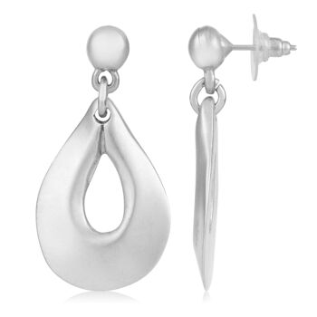 Boucle d'oreille pendante en argent Glory Mago "Drop" 1