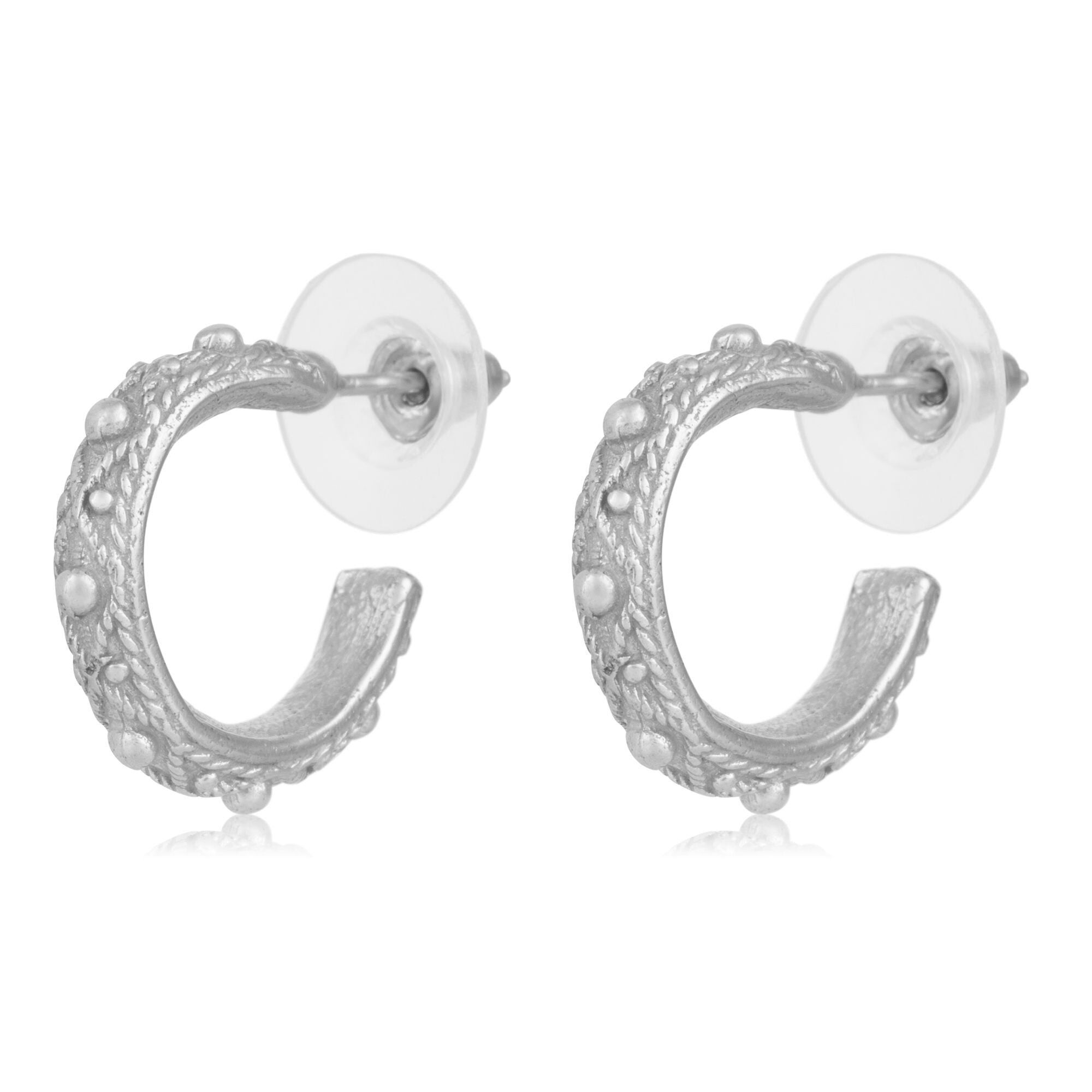 Orecchino a cerchio rotondo in filigrana d'argento Gloria Mago