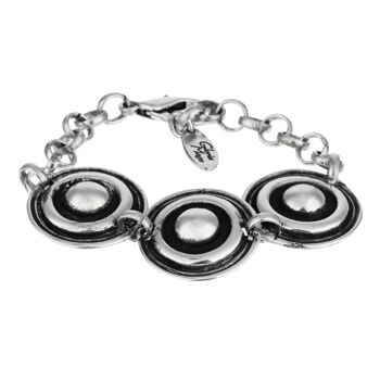 Bracelet chaîne en argent avec maillons "Sphère" en argent 1