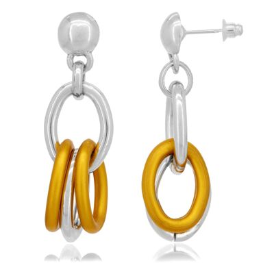 Golden "link" earring