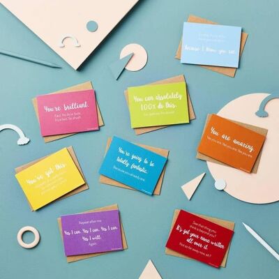 Ensemble de cartes d'encouragement