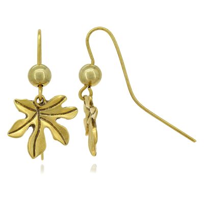 Glory Mago gold leaf hook gold earring