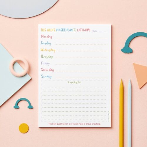 Weekly Meal Planner Notepad