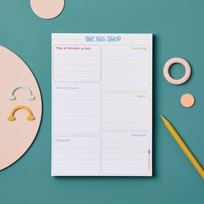 The Big Shop Shopping List Notepad