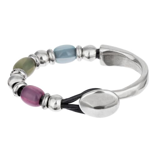 Pulsera plata colores Multicolor-basic1 plata