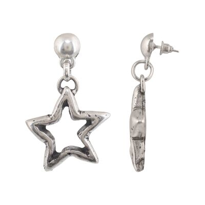Ciondolo stella d'argento orecchino d'argento