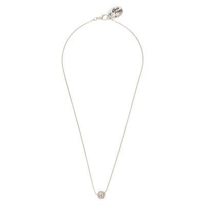Swarovski Sterlingsilber-Halsband „Kugelkristall“