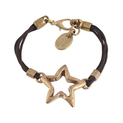 Bracelet étoile Gloria Mago en zamak doré