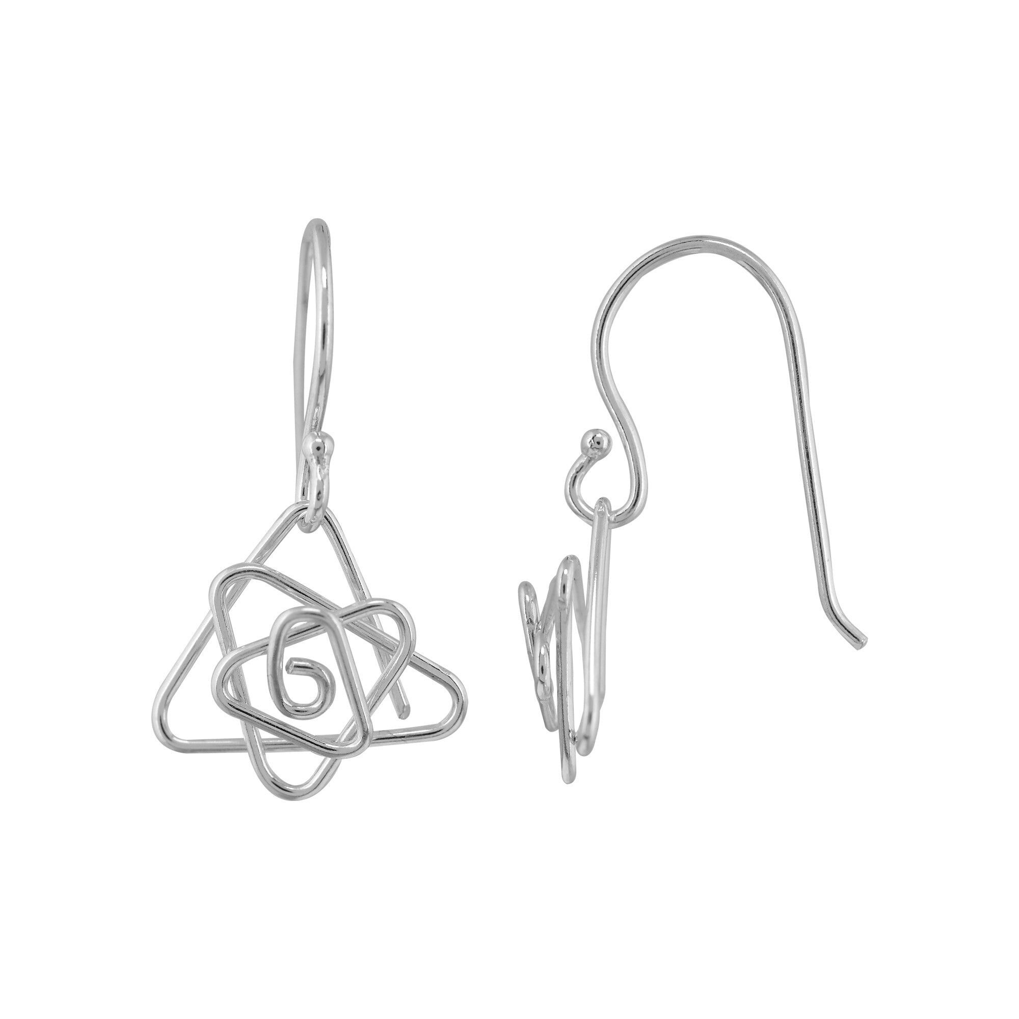 Orecchini pendenti in argento Illusion in argento 925