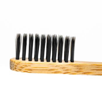 Ensemble de brosses à dents en bambou à poils moyens (paquet de 5) - Écologique et biodégradable 7