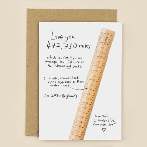 Love You Stats Greeting Card