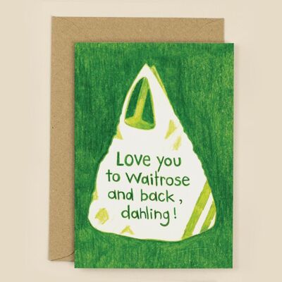Waitrose and Back Greeting Card