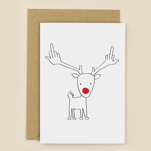 Rude-olph Christmas Card