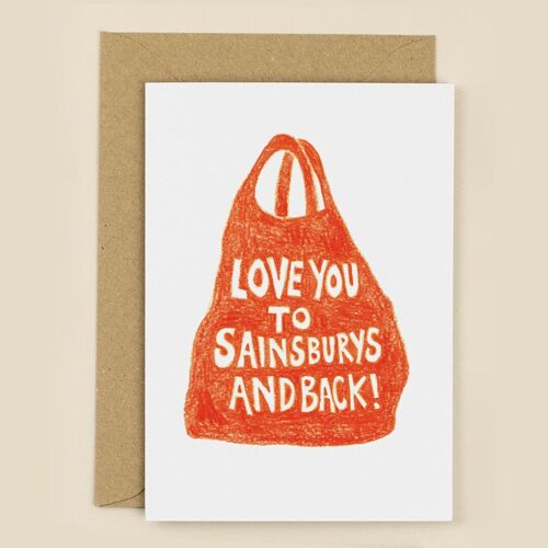 Sainsburys and Back Greeting Card