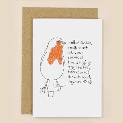 Territorial Robin Christmas Card