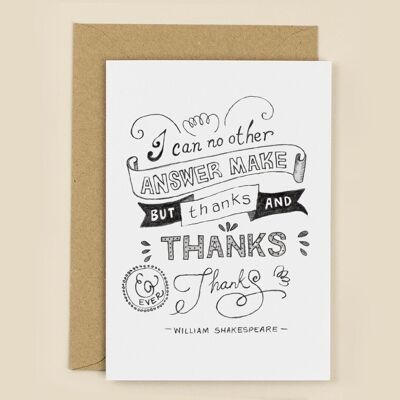 Thank You Quote Greeting Card