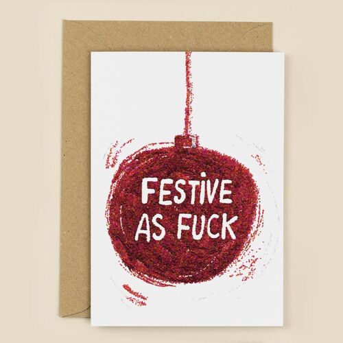 Festive As Christmas Card