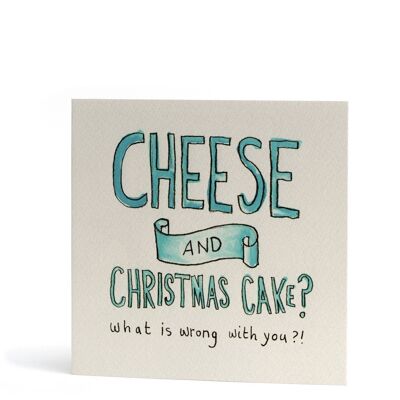Biglietto di Natale con formaggio sbagliato
