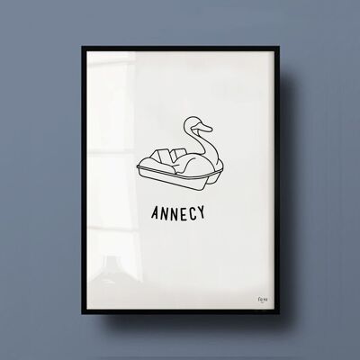 Póster Francia, Annecy