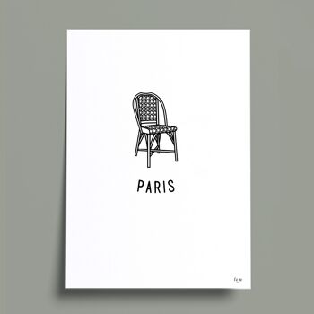Affiche Paris, terrasse 3