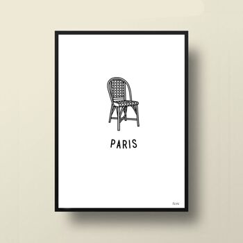 Affiche Paris, terrasse 1