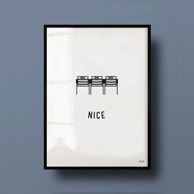Plakat Frankreich, Nizza