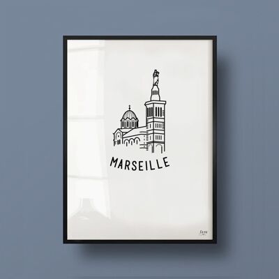 Plakat Frankreich, Marseille