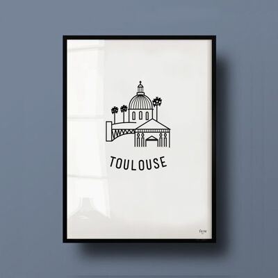 Plakat Frankreich, Toulouse