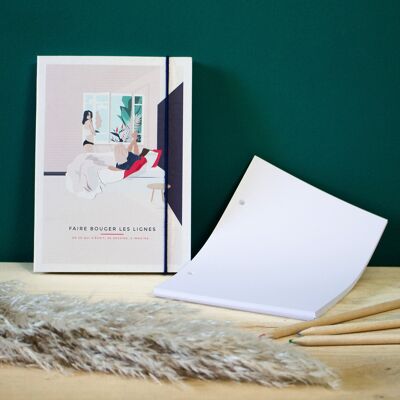 Cuaderno recargable "The Illustrator" - Cuaderno de bocetos - Páginas blancas