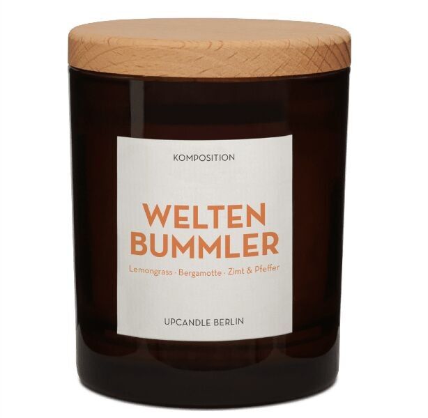 Candela profumata Globetrotter 200 g/stoppino in legno/tempo di combustione 40 ore