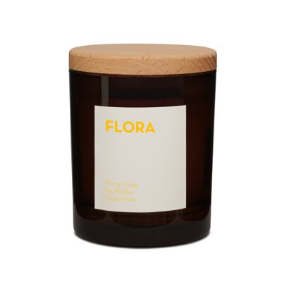 Duftkerze Flora 200g/ Holzdocht / 40h Brenndauer